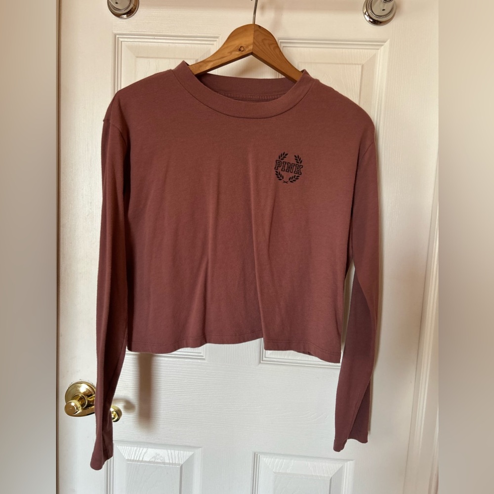 PINK Victoria's Secret Pink Crop Top Sweatshirt